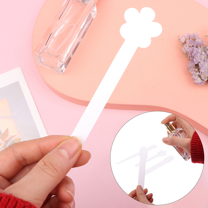 Perfume Fragrance World - 新商品・100枚/ロット 丸型アロマテラピーフレグランス香水エッセンシャルオイルテストテスターペーパーストリップ 花型・