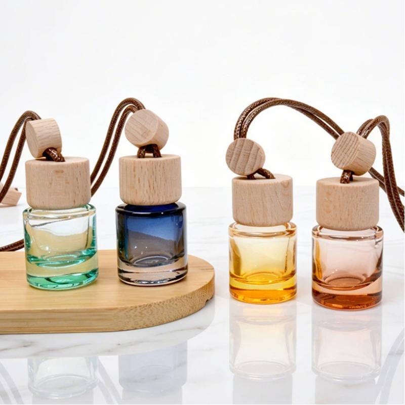 Perfume Fragrance Oil - ミニラウンドペンダントエッセンシャルオイルディフューザーボトル車用芳香剤香水フレグランスオーナメントバイアル