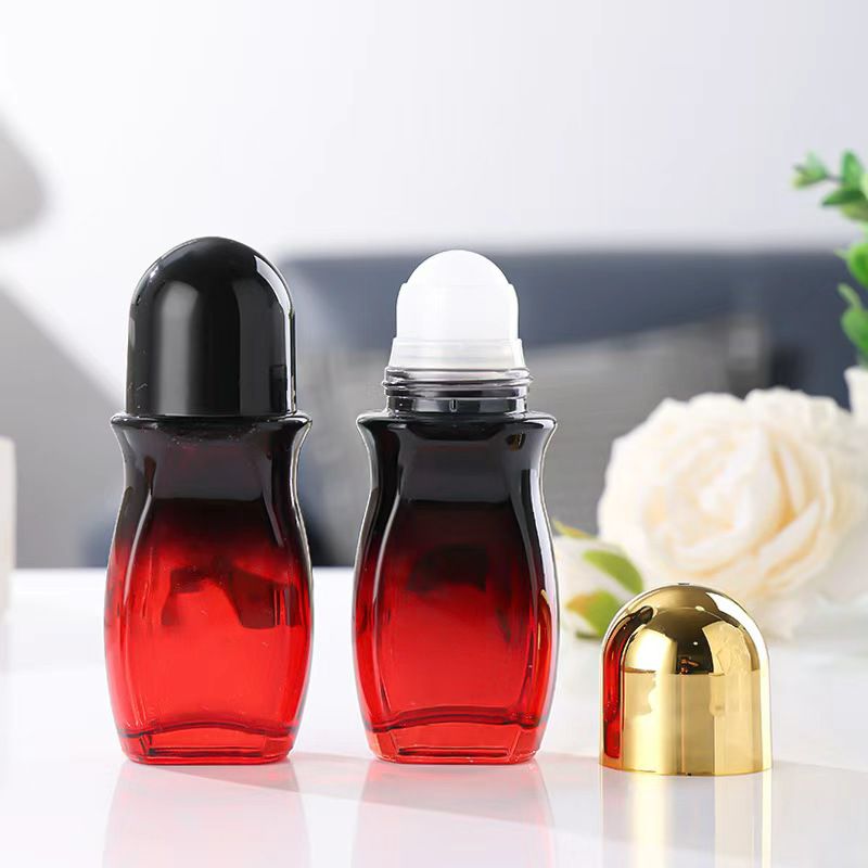 Perfume Fragrance Book - 30/50ml大型ロールオンエッセンシャルオイルボトル、香水ロールオンボトル、ガラス製化粧品包装空ボトル