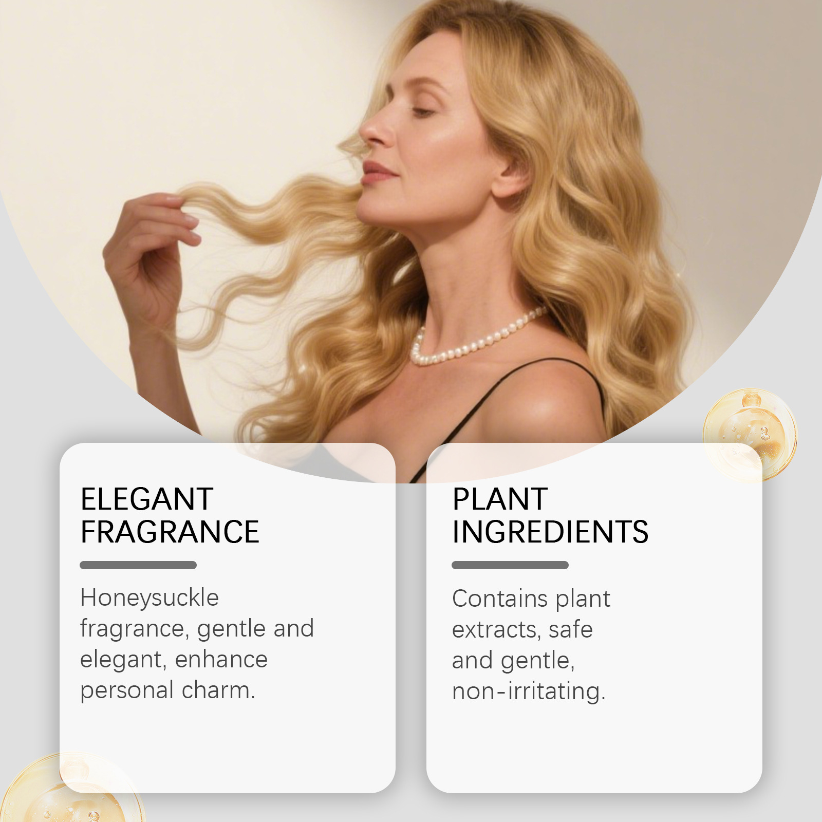 ローズバニラアロマスプレー、持続性のある大人の豊かな香り、女 - Perfume Fragrance Hair Spray のレビューと価格