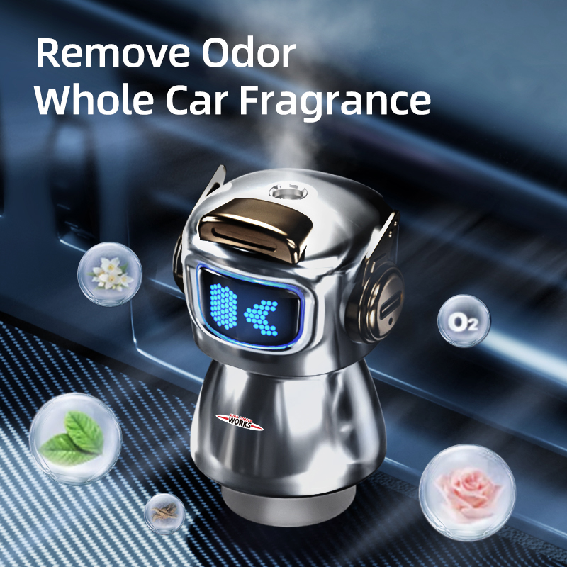 ミニカーエアフレッシュナー香水ディフューザーロボットフレグラ - Fragrance Perfume R60 のレビューと価格
