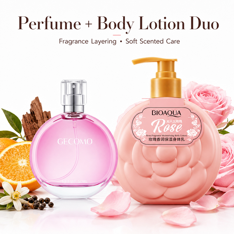 GECOMO レディース香水セット 50ml + ローズボデ - Perfume Fragrance Lotion のレビューと価格