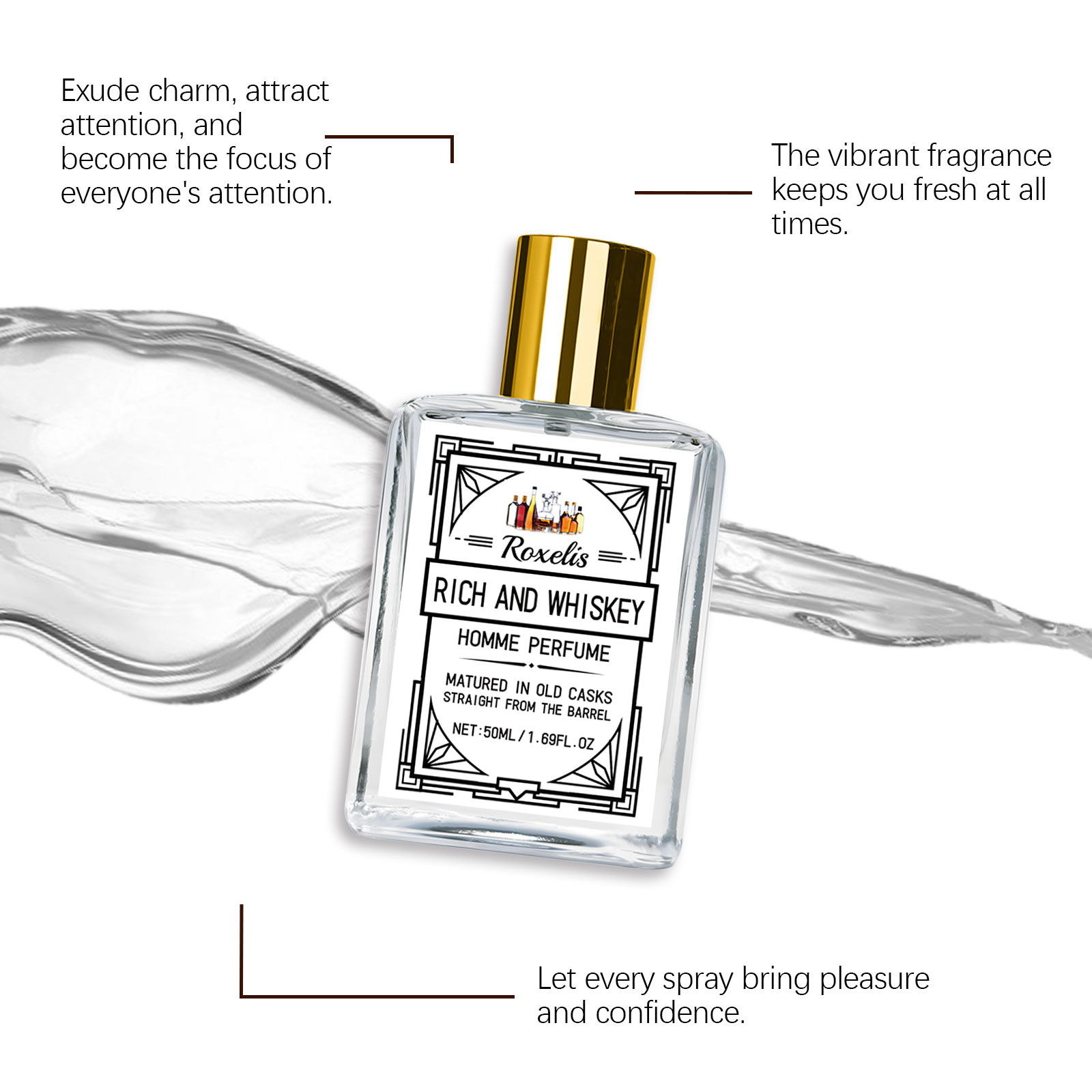 ロクセリス 50ml チャーム ウイスキー メンズ香水 グル - Perfume For Fragrance のレビューと価格