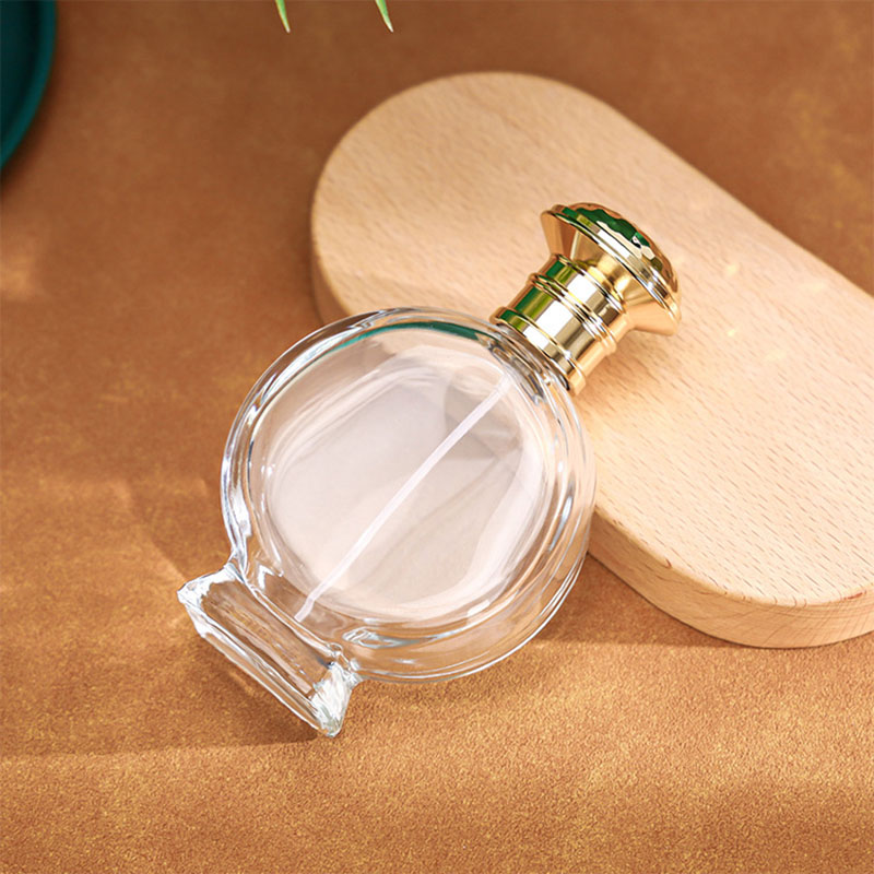 100ML詰め替え可能な香水スプレーボトル、ユニークな平円形 - Perfume Fragrance Base のレビューと価格